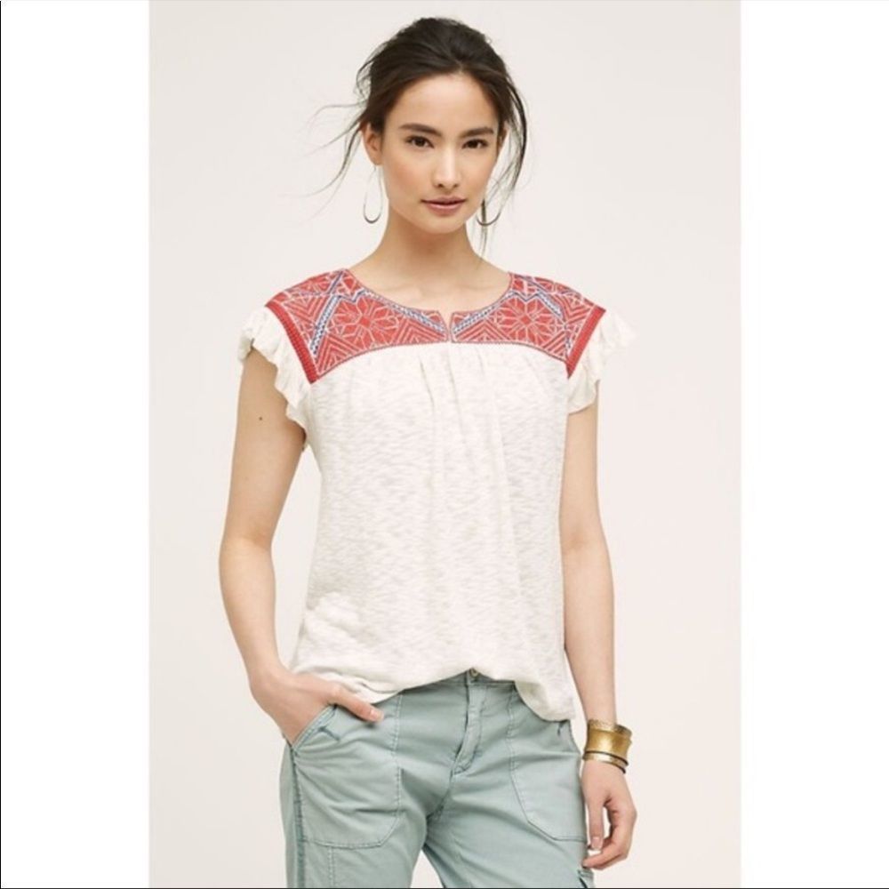 Anthropologie One September perfect shirt for the summer! Size s - Picture 2 of 6